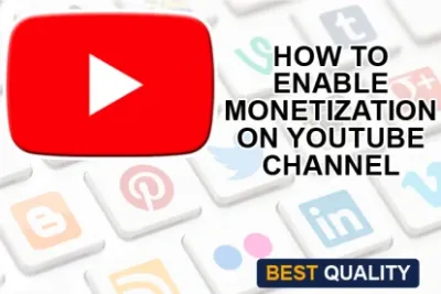 I will help you enable monetization on YouTube channel